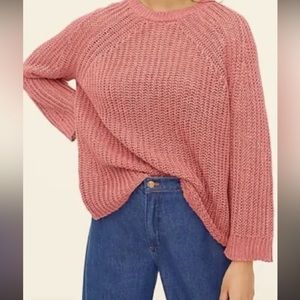 JCrew relaxed fit linen beach sweater